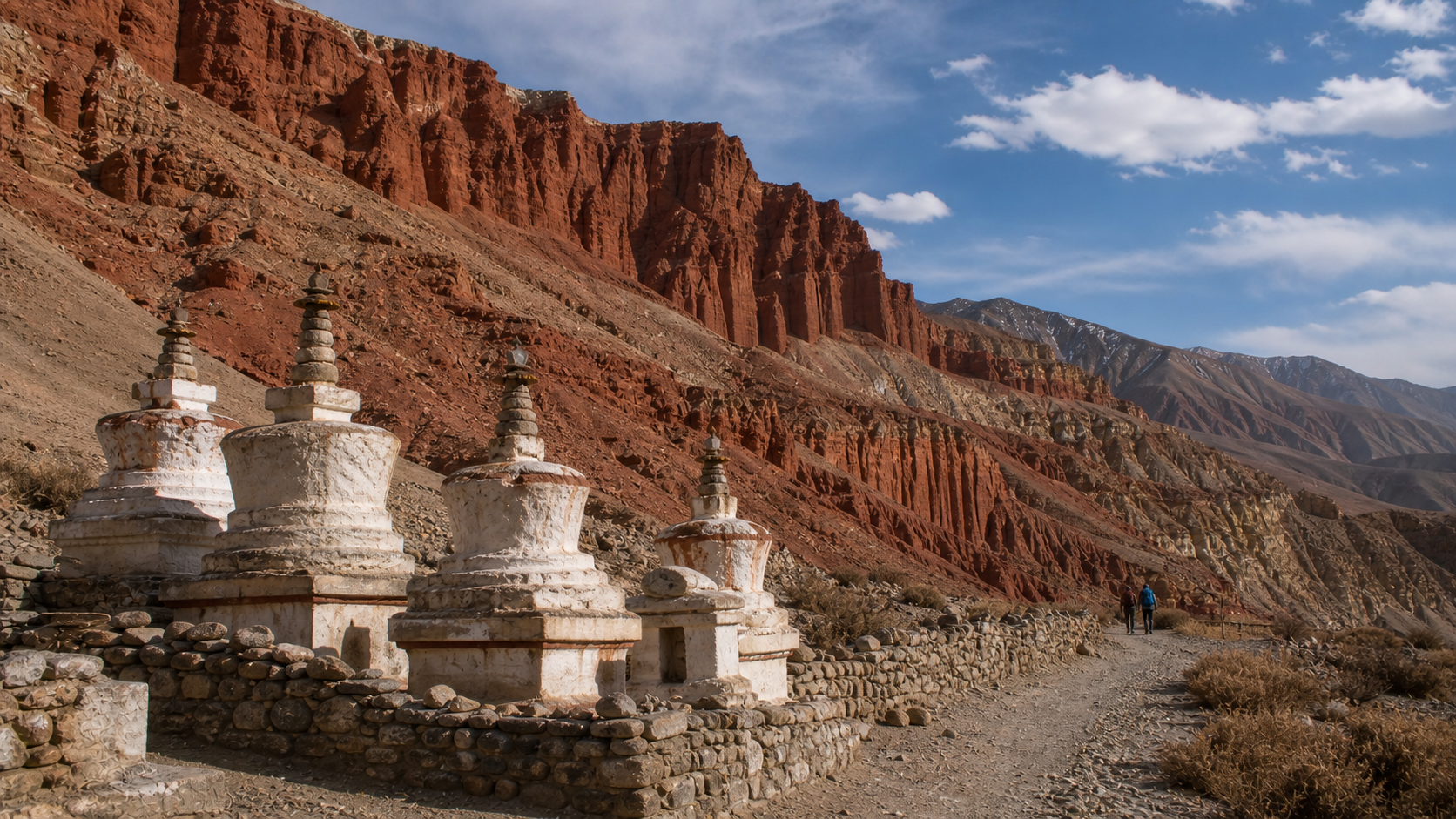 Upper Mustang red cliffs