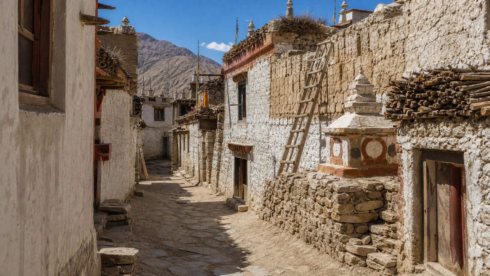 Lo Manthang village lane